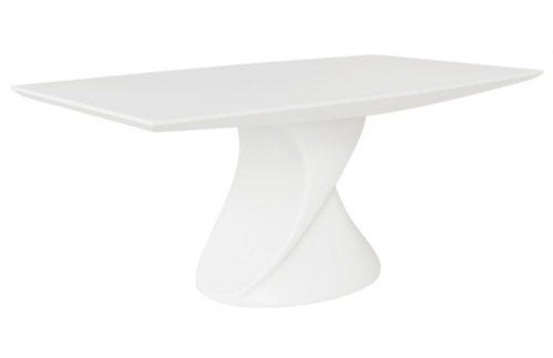 Bílý skleněný jídelní stůl Miotto Bibiana 180 x 95 cm MIOTTO