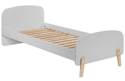 Šedá dřevěná dětská postel Vipack Kiddy 90x200 cm Vipack
