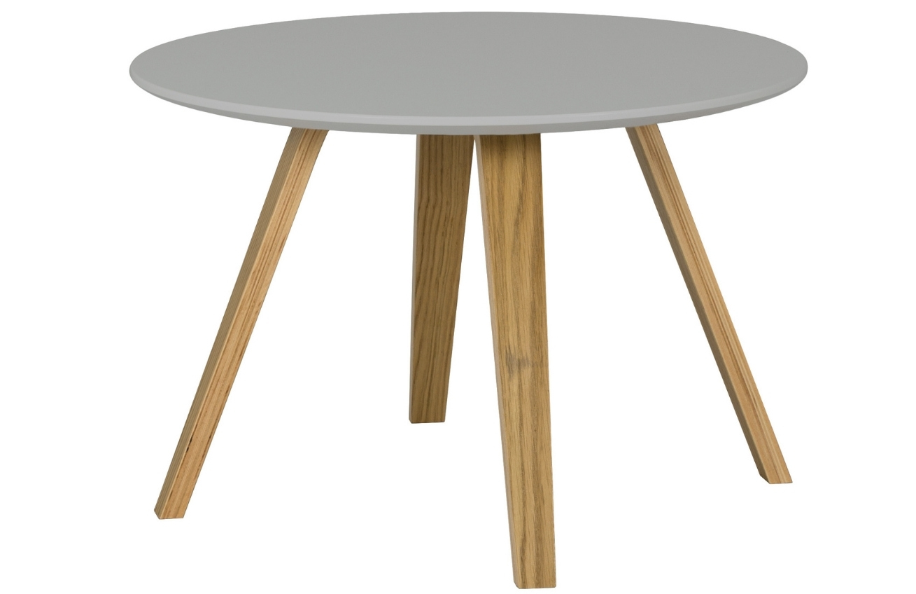 Šedý dřevěný konferenční stolek Tenzo Lola 60 cm Tenzo