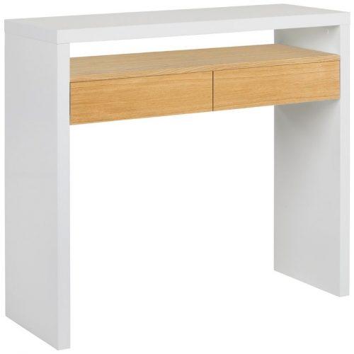 Bílý dubový pracovní stůl Woodman Console III. 100x36 cm Woodman