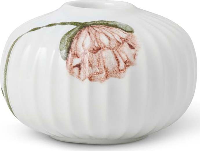 Bílý porcelánový svícen Kähler Design Poppy