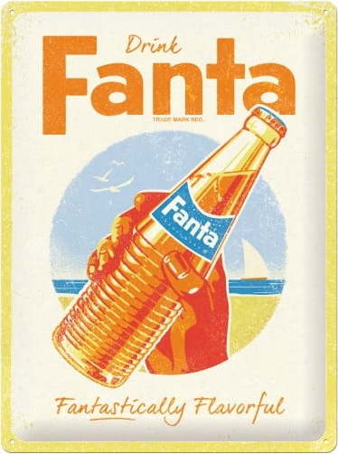 Nástěnná dekorativní cedule Postershop Fanta Postershop