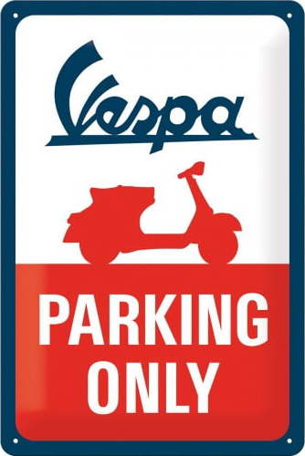 Nástěnná dekorativní cedule Postershop Vespa Parking Only Postershop