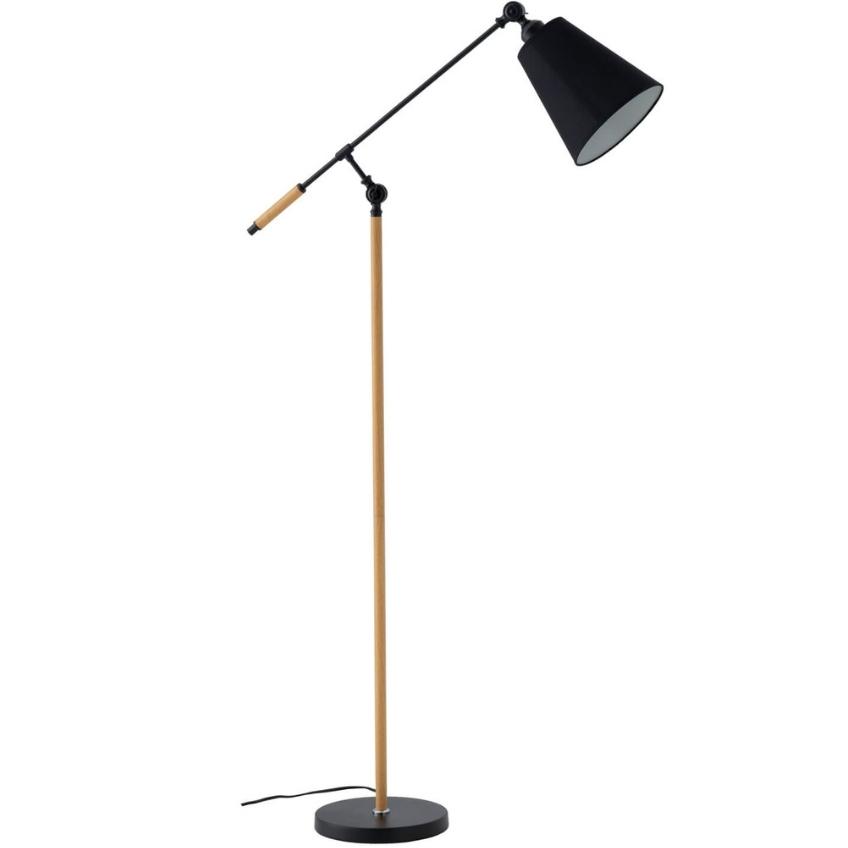 Černá kovová stojací lampa Somcasa Aloia 140 cm Somcasa