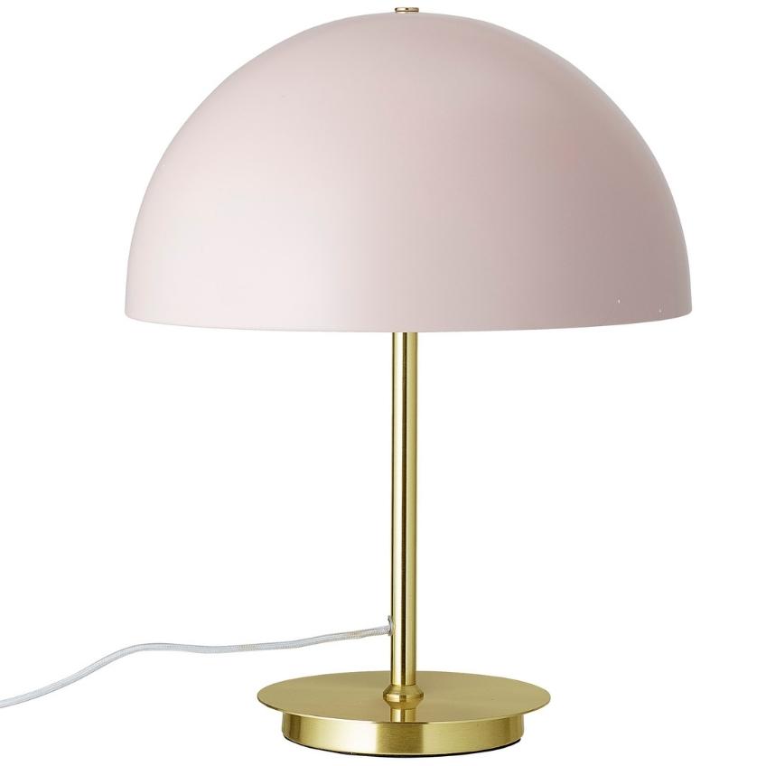 Růžová kovová stolní lampa Bloomingville Yulanda 44 cm Bloomingville