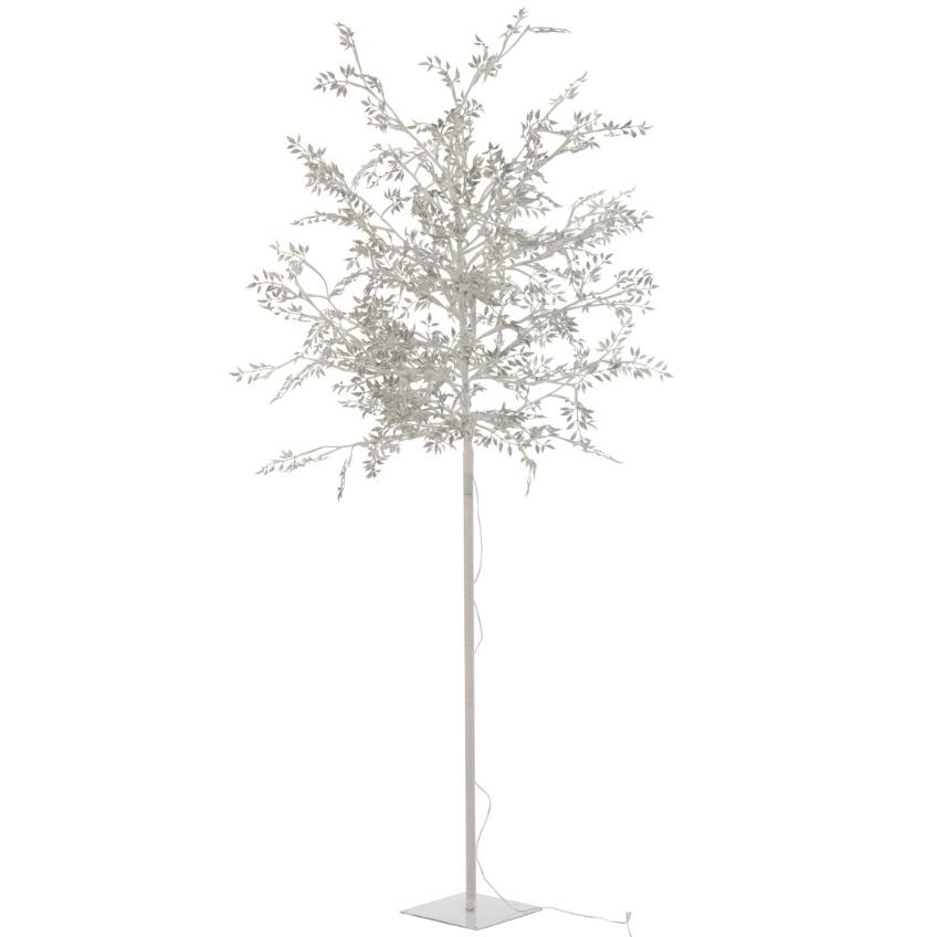 Bílá kovová stojací lampa J-Line Arbre 180 cm J-line