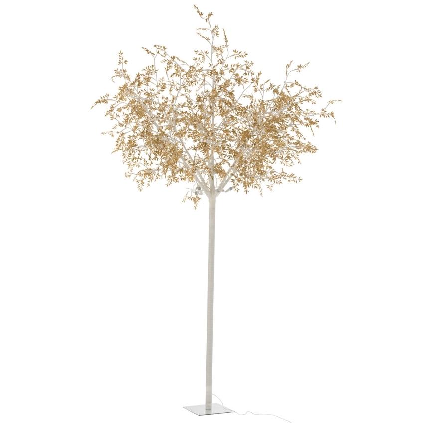 Bílá kovová stojací lampa J-Line Arbre 250 cm J-line