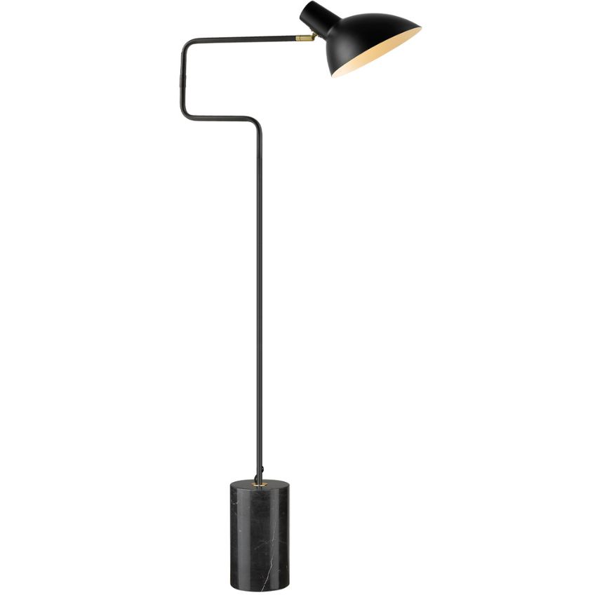 Černá kovová stojací lampa Halo Design Metropole Deluxe 138 cm Halo Design