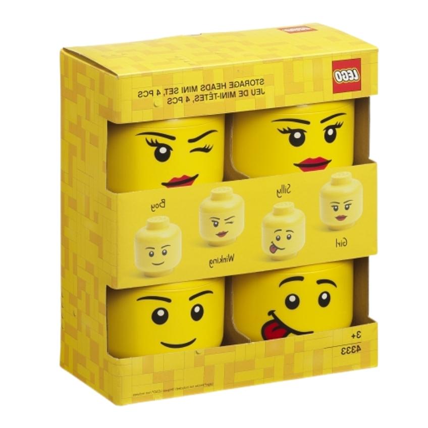 Set čtyř žlutých úložných boxů LEGO® mini Lego®