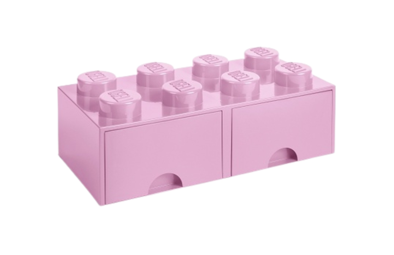 Růžový úložný box LEGO® Storage 25 x 50 cm Lego®