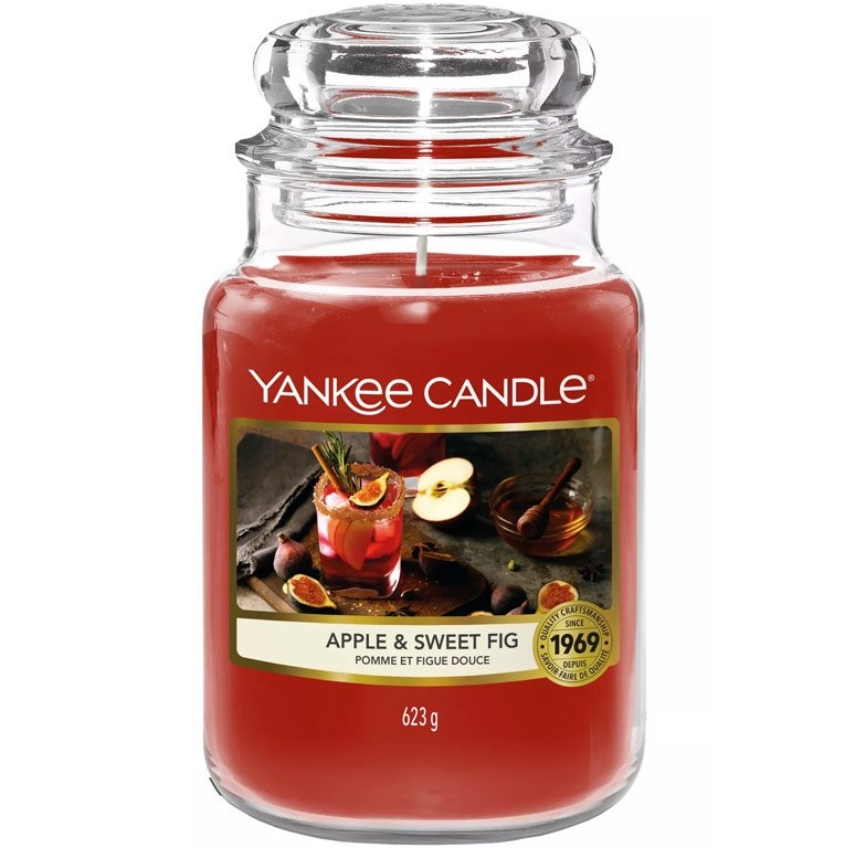 Velká vonná svíčka Yankee Candle Apple & Sweet Fig Yankee Candle