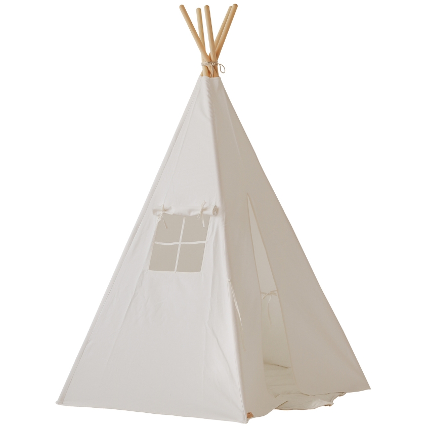 Moi Mili Bílý lněný teepee stan White 170 x 130 cm Moi Mili