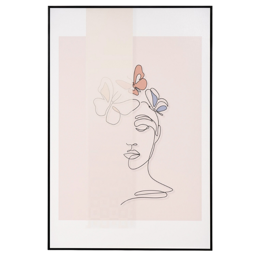 Abstraktní obraz Somcasa Woman Butterfly 120 x 80 cm Somcasa