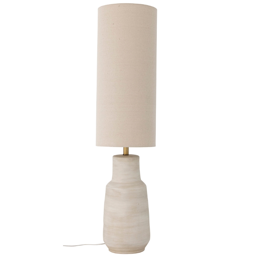 Bílá kameninová stojací lampa Bloomingville Linetta 113 cm Bloomingville