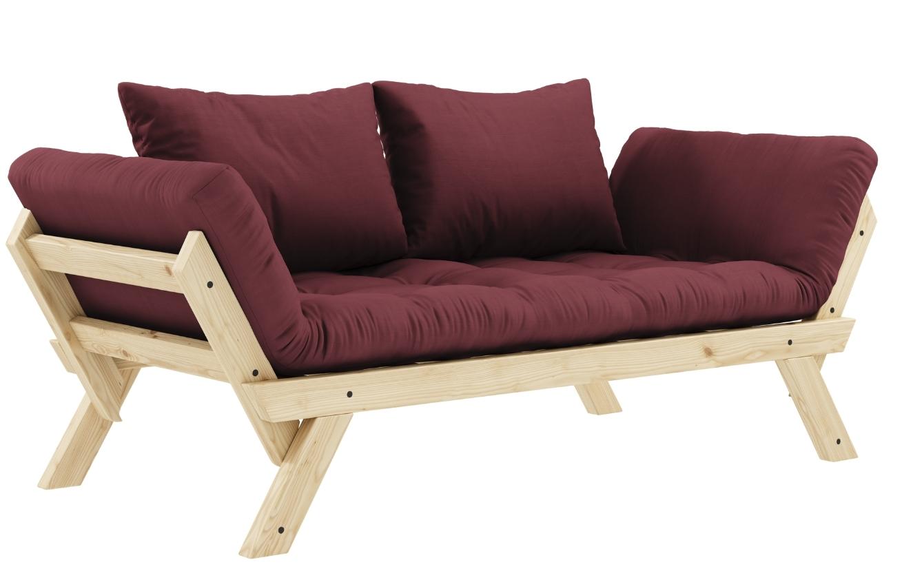 Bordově červená dvoumístná rozkládací pohovka Karup Design Bebop 174 cm Karup Design