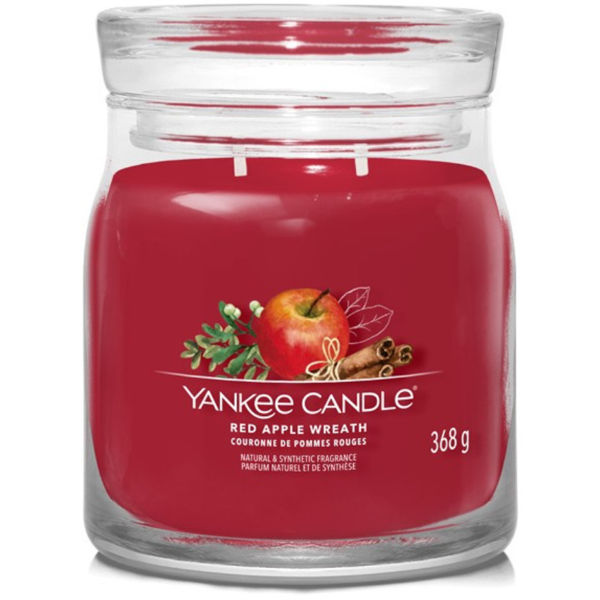 Střední vonná svíčka Yankee Candle Apple Wreath Signature Yankee Candle