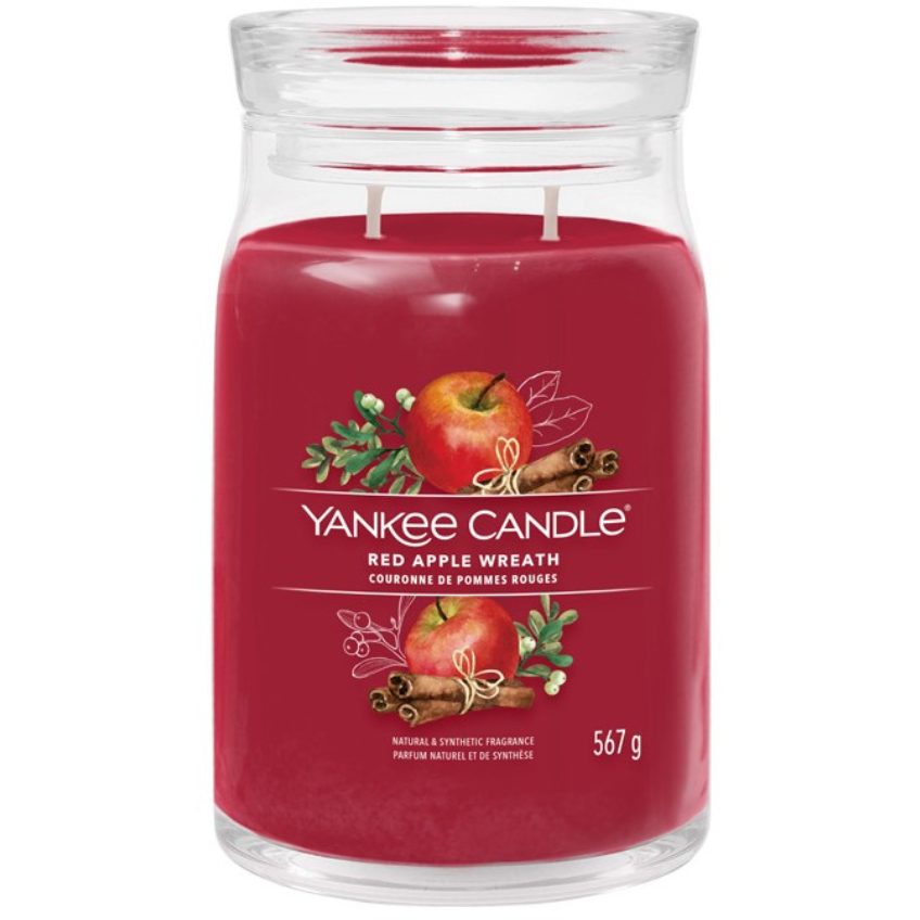 Velká vonná svíčka Yankee Candle Apple Wreath Signature Yankee Candle