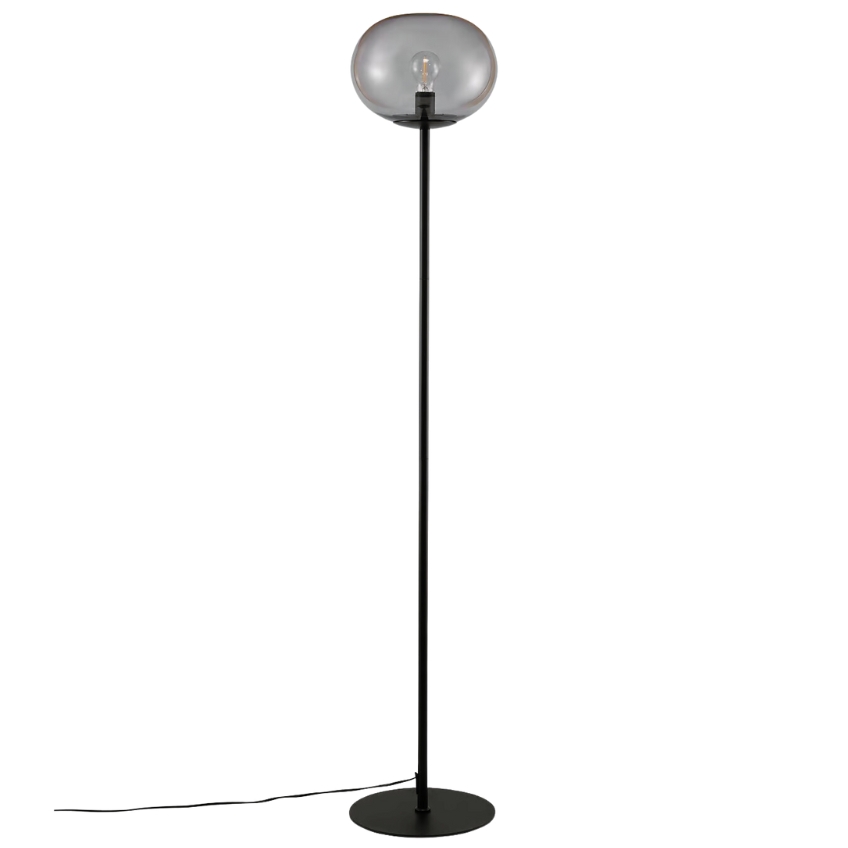 Nordlux Kouřově šedá skleněná stojací lampa Alton 150 cm Nordlux