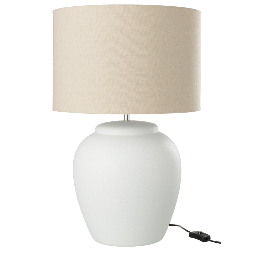 Bílá keramická stolní lampa J-line Limme 48 cm J-line