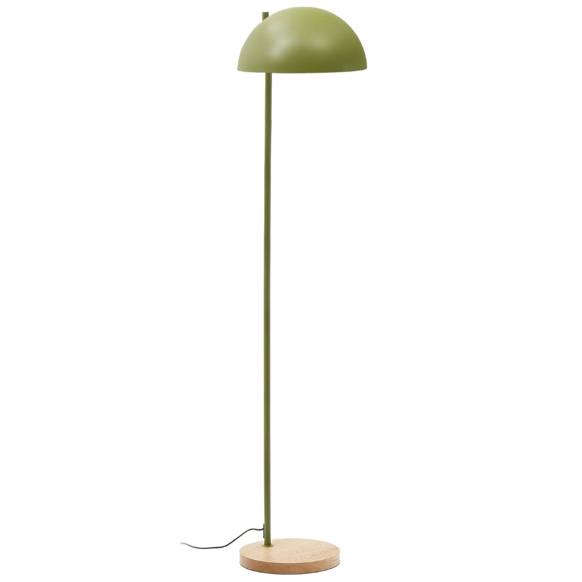 Zelená kovová stojací lampa Kave Home Catlar 150 cm Kave Home