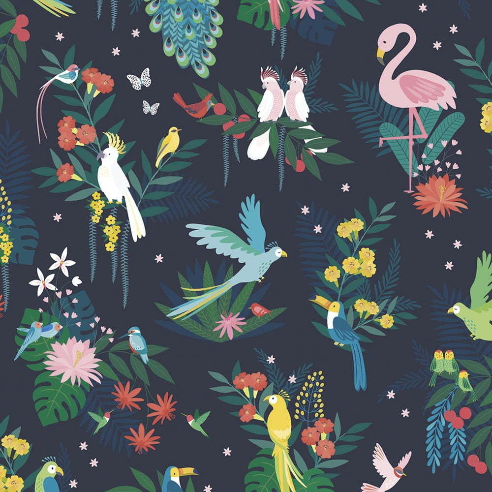 Dětská tapeta 10 m x 50 cm Birds Carnival – Lilipinso Lilipinso