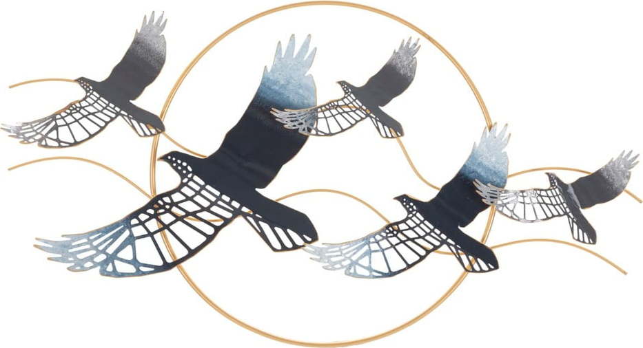 Kovová nástěnná dekorace 91x50 cm Birds – Mauro Ferretti Mauro Ferretti