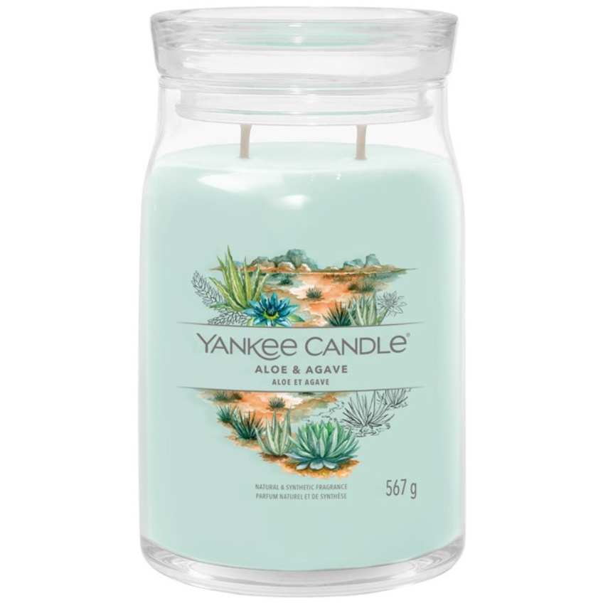 Velká vonná svíčka Yankee Candle Aloe & Agave Singature Yankee Candle