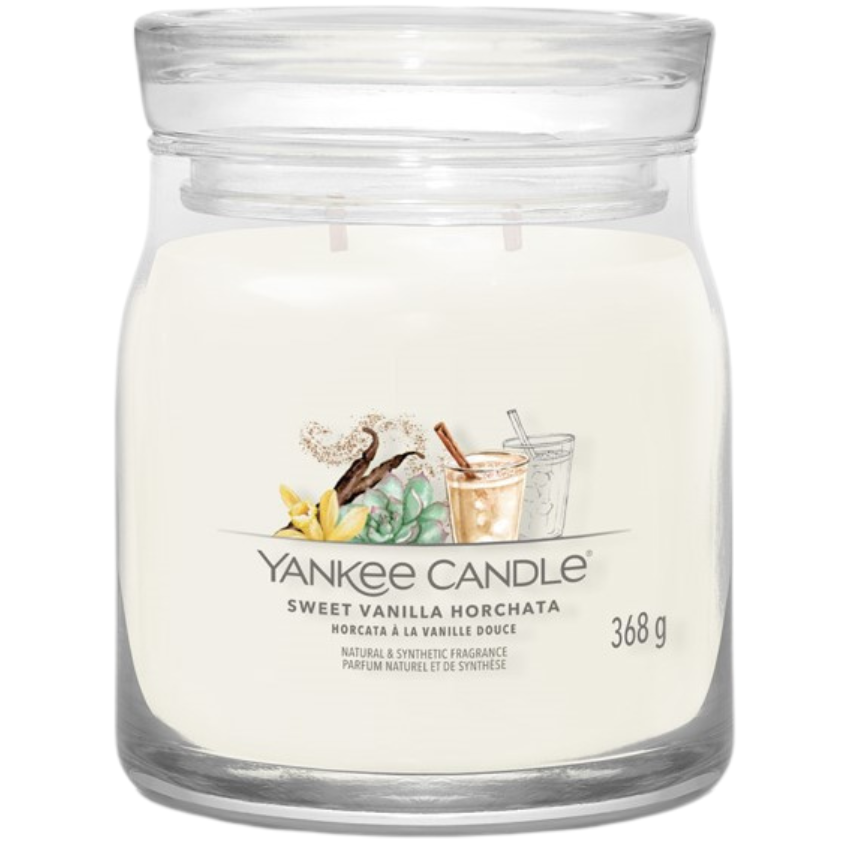 Střední vonná svíčka Yankee Candle Vanilla Horchata Singature Yankee Candle