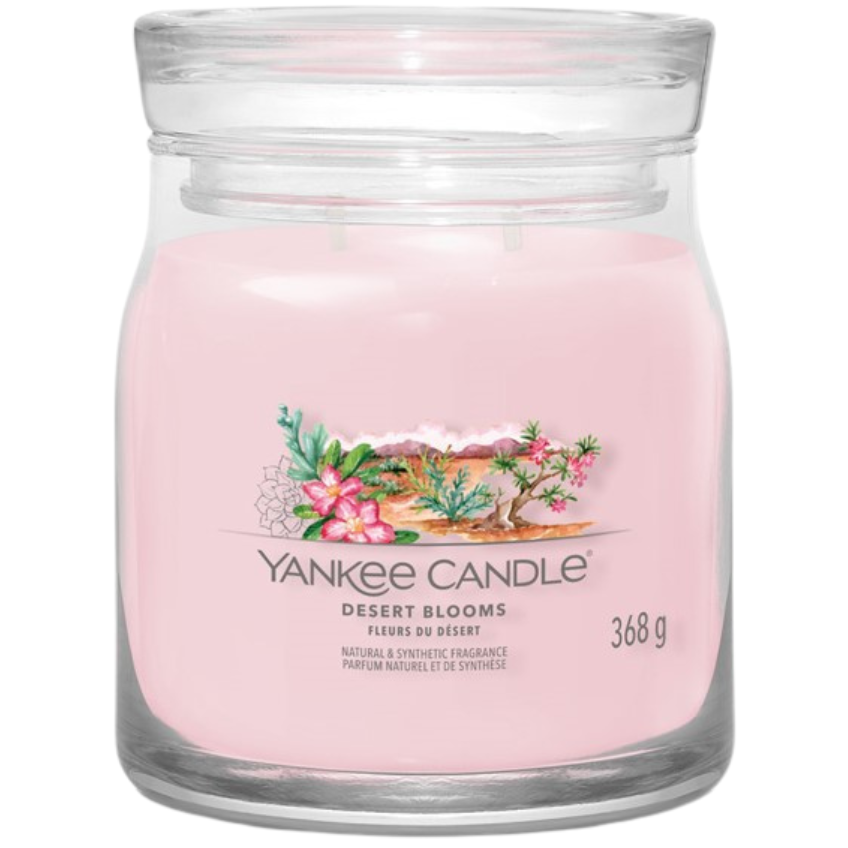 Střední vonná svíčka Yankee Candle Desert Blooms Singature Yankee Candle