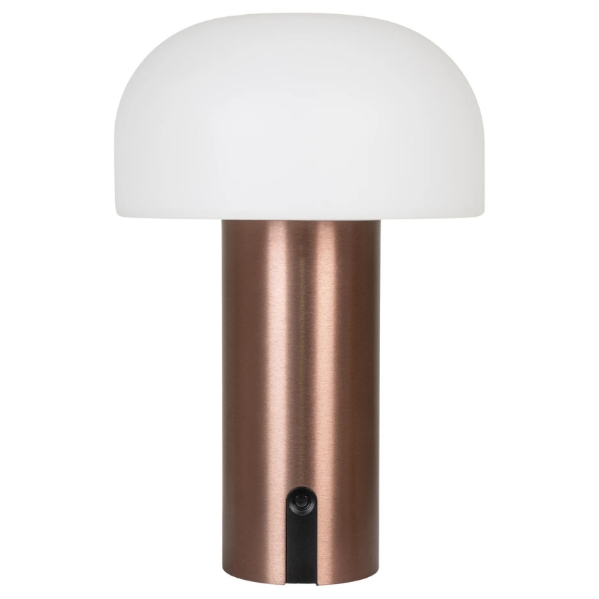 Nordic Living Měděná dobíjecí zahradní LED lampa Sohy Nordic Living