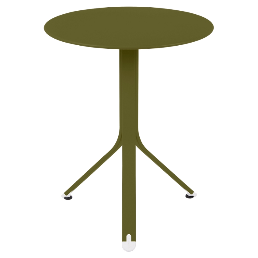 Zelený kovový stůl Fermob Rest'O 60 cm - odstín pesto Fermob