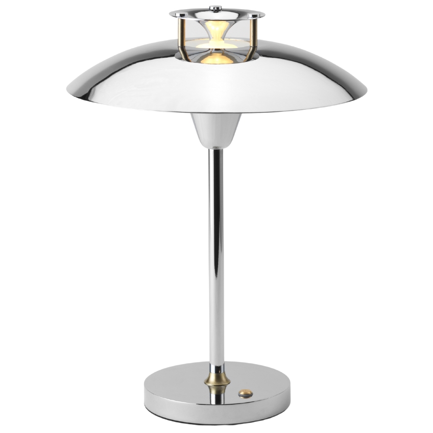 Chromově stříbrná kovová stolní lampa Halo Design Stepp 1-2-3 Halo Design