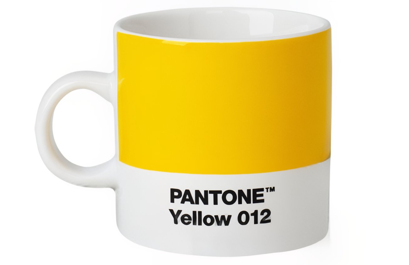 Žlutý porcelánový hrnek Pantone Yellow 012 120 ml Pantone