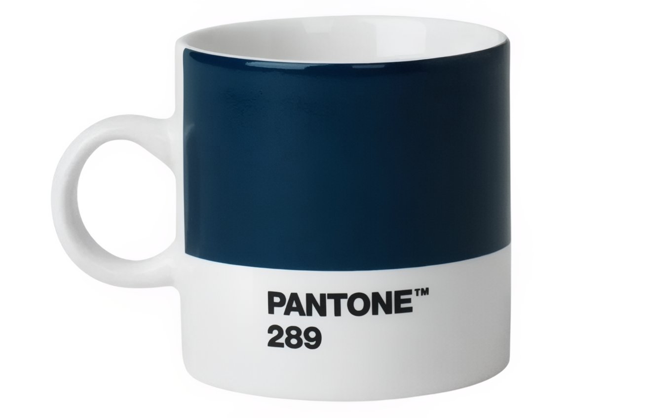 Tmavě modrý porcelánový hrnek Pantone Dark Blue 289 120 ml Pantone