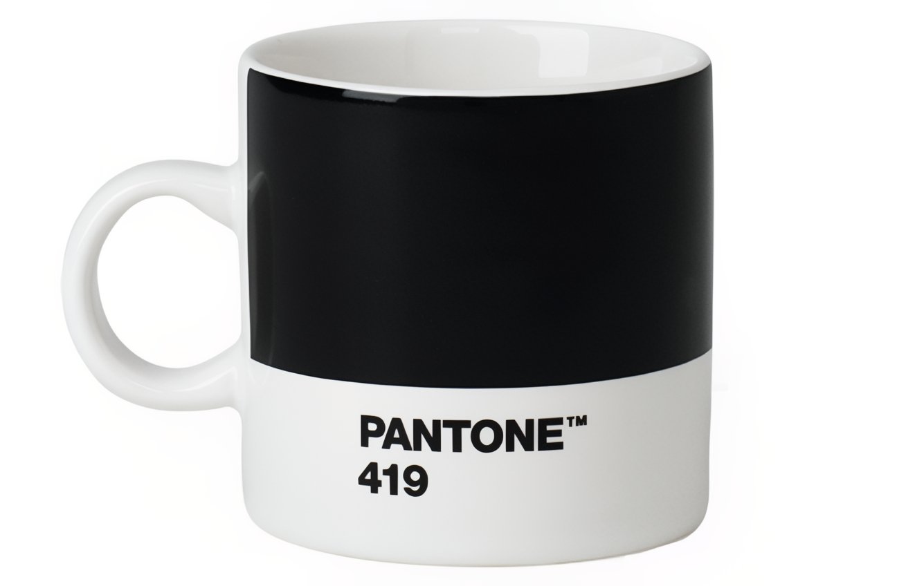 Černý porcelánový hrnek Pantone Black 419 120 ml Pantone