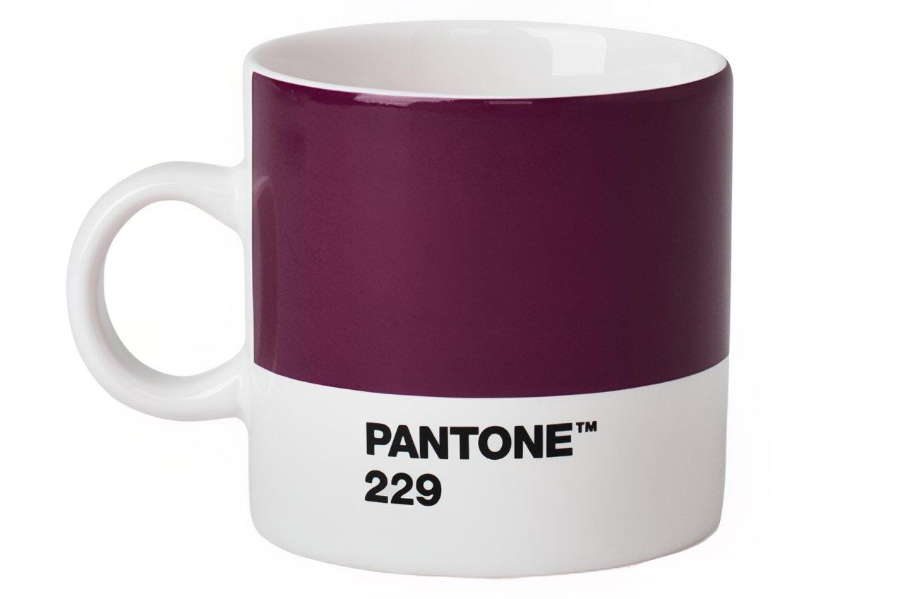 Fialový porcelánový hrnek Pantone Aubergine 229 120 ml Pantone