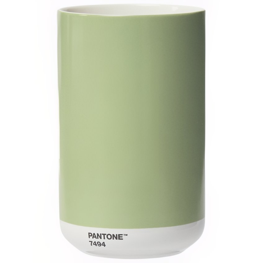 Pastelově zelená keramická váza Pantone Pastel Green 7494 17 cm Pantone