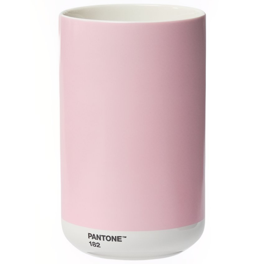 Světle růžová keramická váza Pantone Light Pink 182 17 cm Pantone