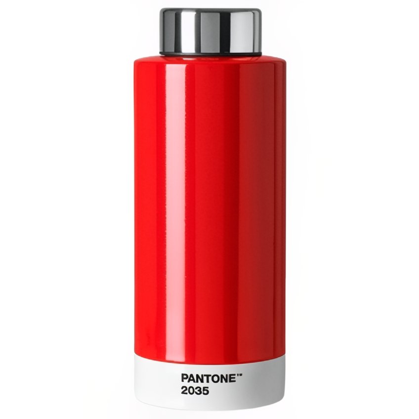 Červená kovová termoláhev Pantone Red 2035 530 ml Pantone