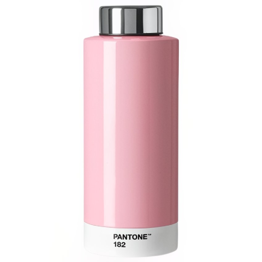 Světle růžová kovová termoláhev Pantone Light Pink 182 530 ml Pantone