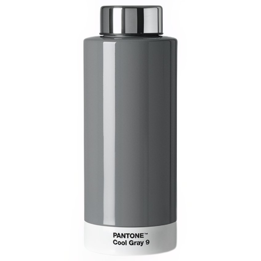 Šedá kovová termoláhev Pantone Cool Gray 9 530 ml Pantone