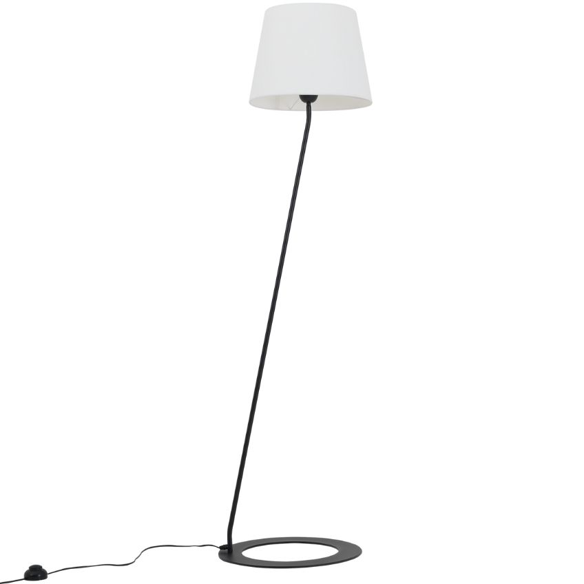 Nordic Design Bílá kovová stojací lampa Shadow Nordic Design