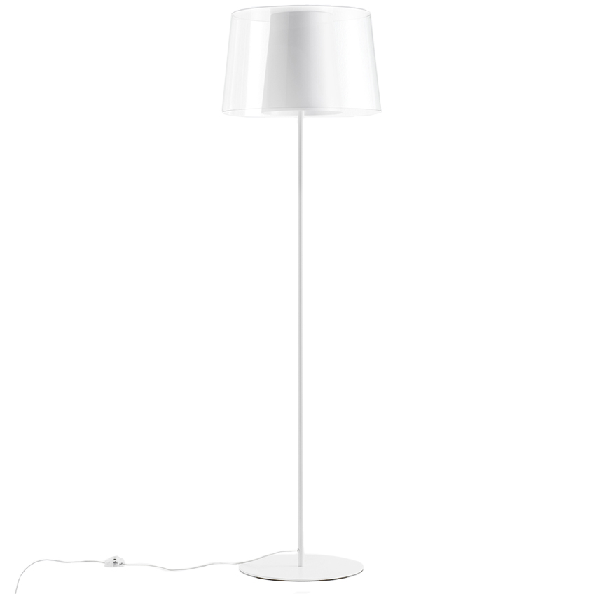 Pedrali Bílá kovová stojací lampa L001ST/BA Pedrali