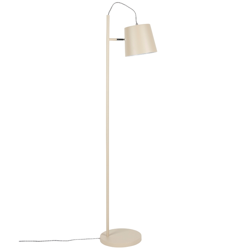 Béžová kovová stojací lampa ZUIVER BUCKLE HEAD 150 cm Zuiver