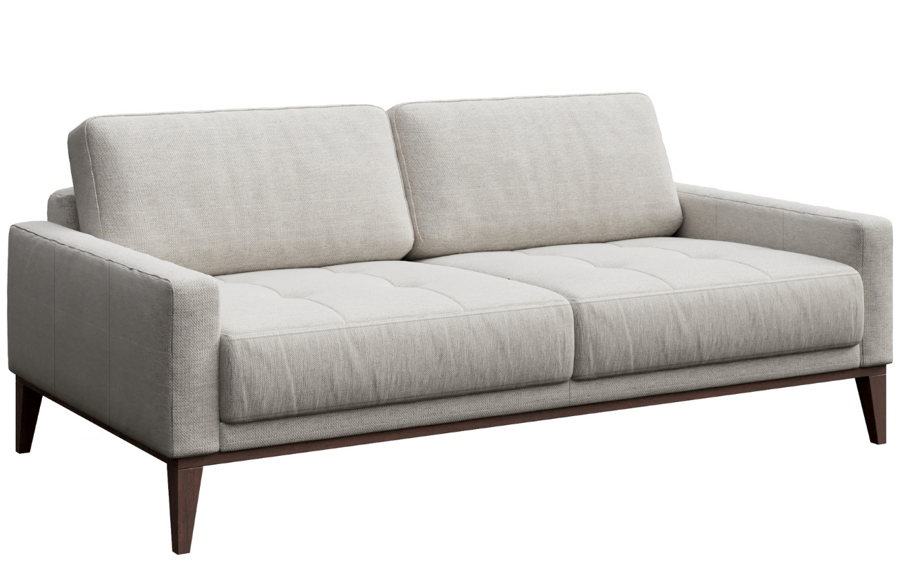 Světle šedá dvoumístná látková pohovka MESONICA Musso Tufted 173 cm Mesonica