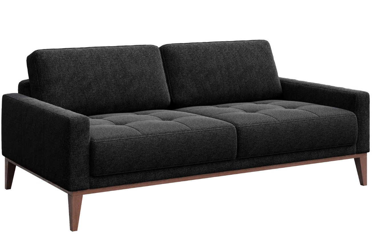 Antracitová dvoumístná látková pohovka MESONICA Musso Tufted 173 cm Mesonica