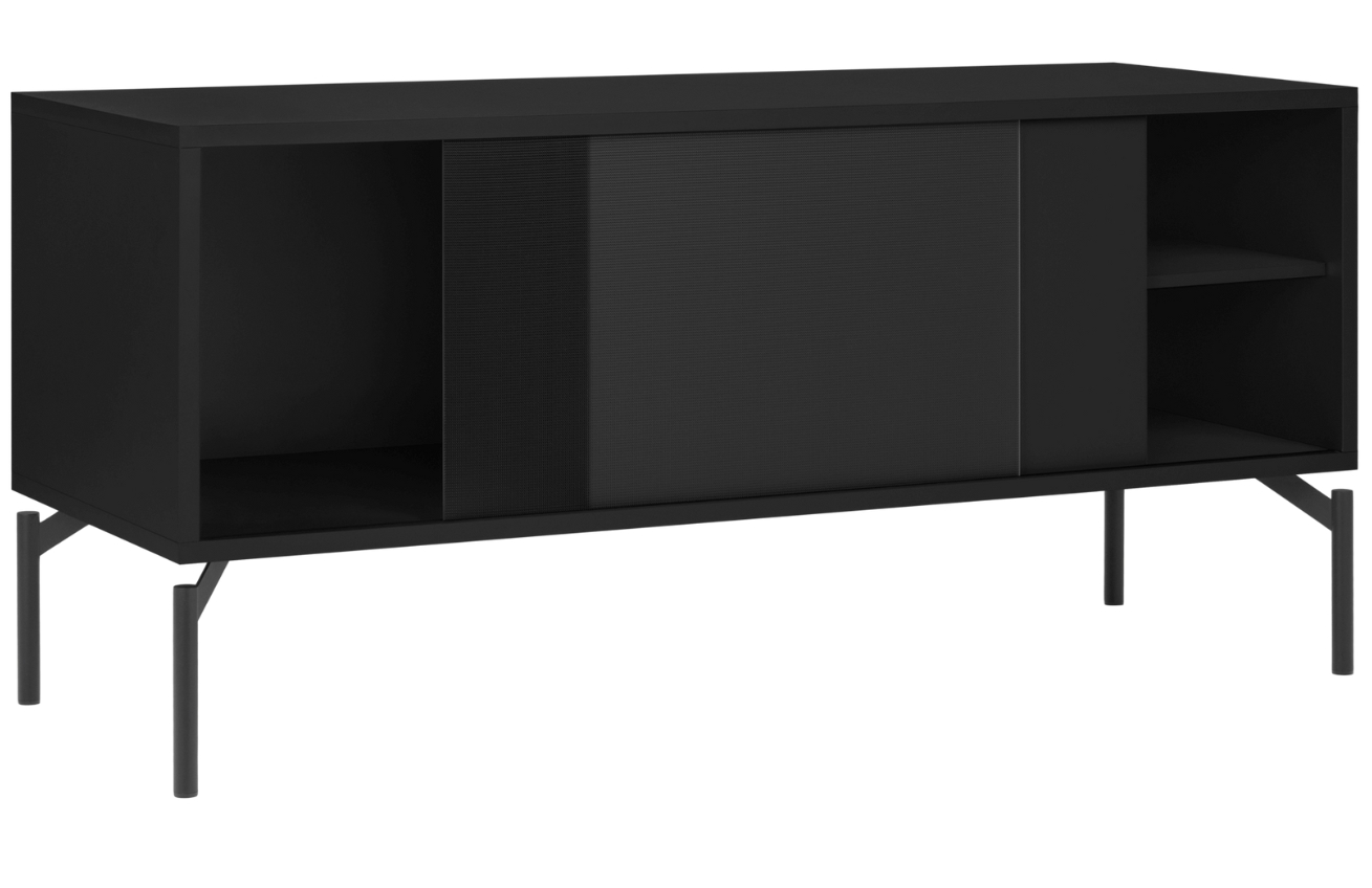 noo.ma Černý TV stolek Met 116 x 42 cm noo.ma