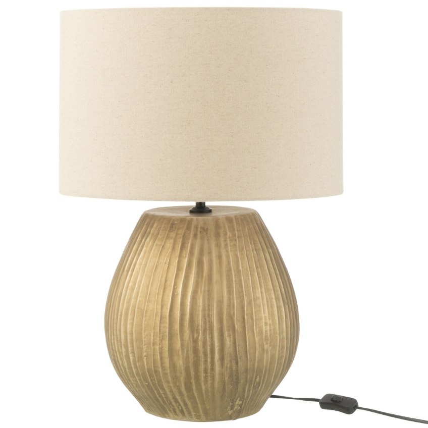 Zlatá keramická stolní lampa J-line Navie 59 cm J-line