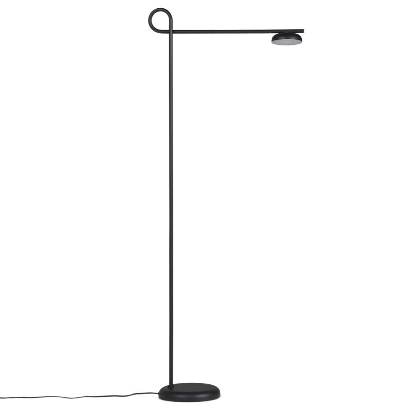 Northern Černá kovová stojací LED lampa Salto 127 cm Northern