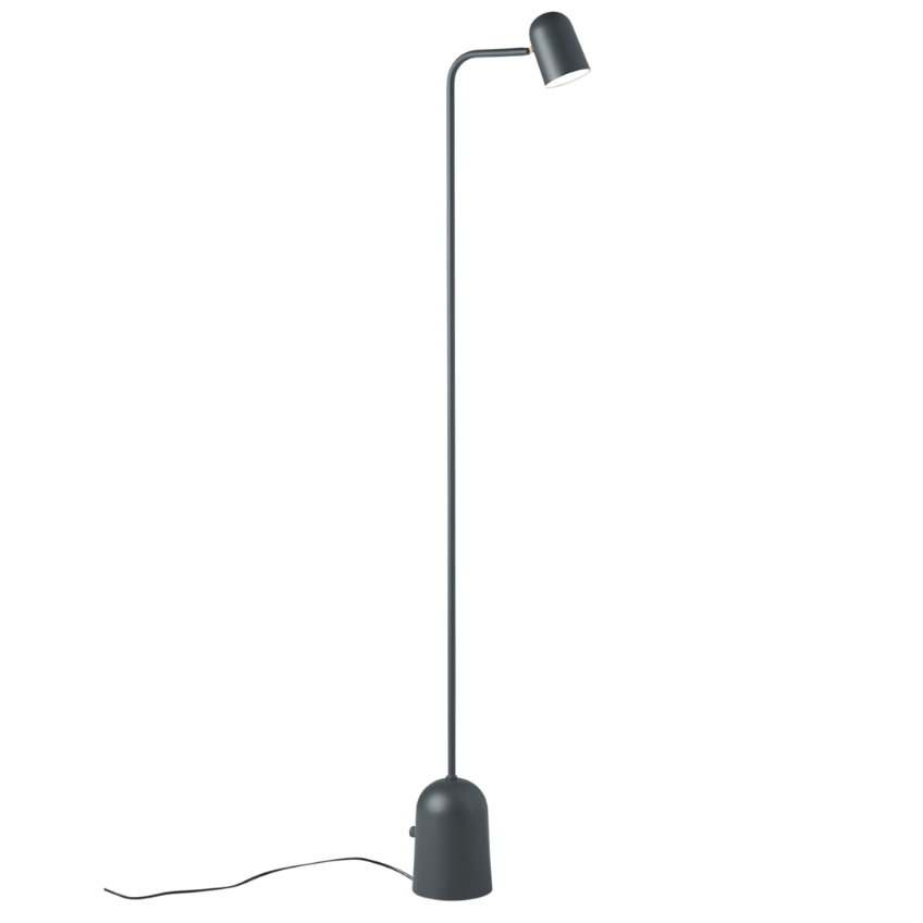 Northern Tmavě šedá kovová stojací lampa Buddy 130 cm Northern